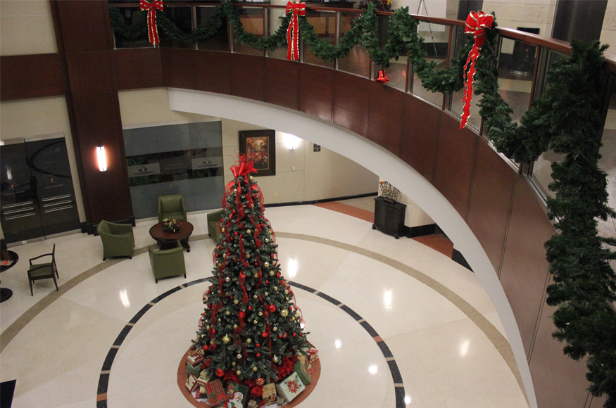 christmas tree lobby